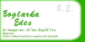 boglarka edes business card